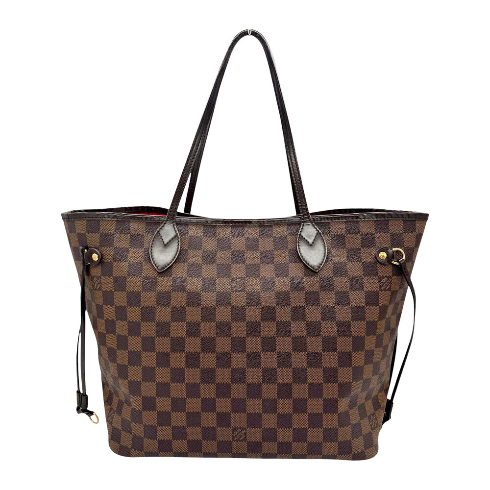 LOUIS VUITTON Authentic Brown Damier Neverfull MM Shoulder Bag